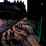 lincoln center, street corner