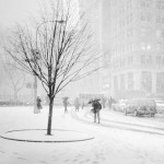 903028RushHourNYCSnowstormbw